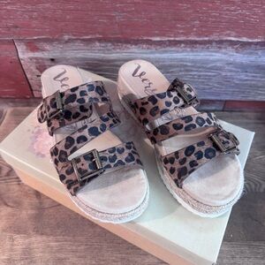 Very G Leopard Print Platform Sandal